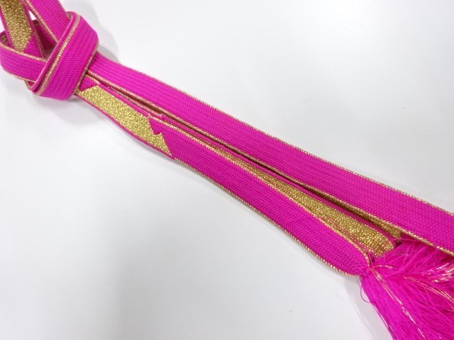 JAPANESE KIMONO / HAND-TIED OBIJIME